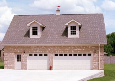 Multi-door garage built by MasterCraft Construction