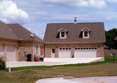Multi-door garage built by MasterCraft Construction
