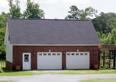 Multi-door garage built by MasterCraft Construction