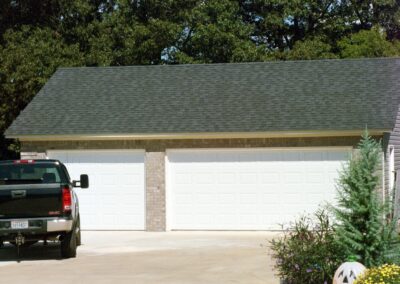 Multi-door garage built by MasterCraft Construction