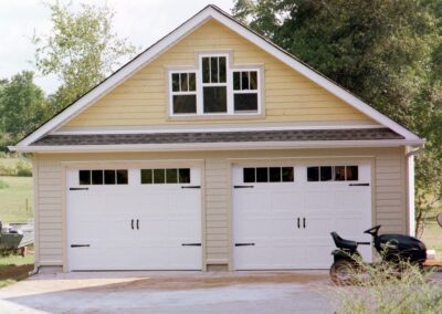 Multi-door garage built by MasterCraft Construction