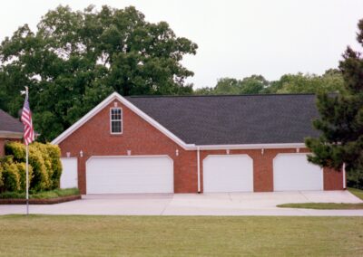 Multi-door garage built by MasterCraft Construction