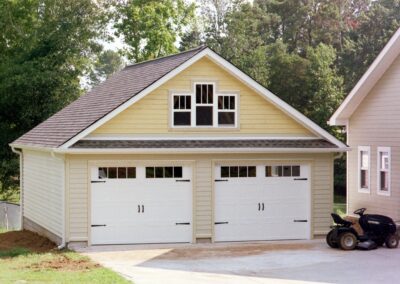 Multi-door garage built by MasterCraft Construction