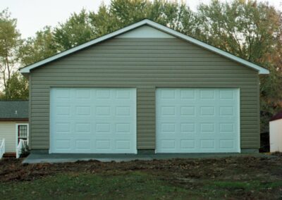 Multi-door garage built by MasterCraft Construction