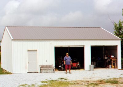 Multi-door garage built by MasterCraft Construction