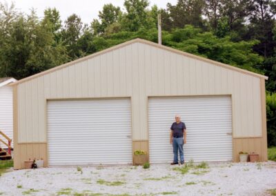 Multi-door garage built by MasterCraft Construction