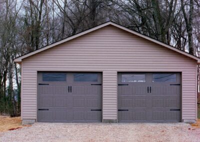 Multi-door garage built by MasterCraft Construction