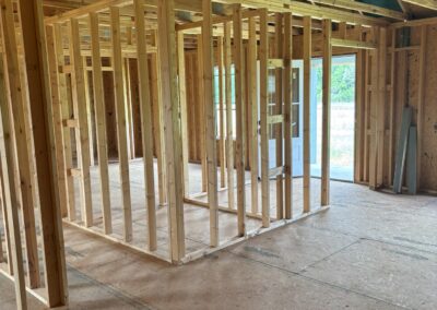 Complete shell home build out by MasterCraft Construction showing start-to-finish progress