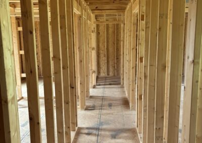 Complete shell home build out by MasterCraft Construction showing start-to-finish progress