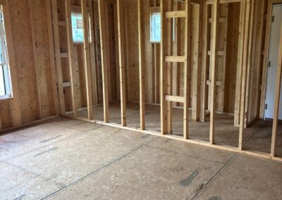 Complete shell home build out by MasterCraft Construction showing start-to-finish progress