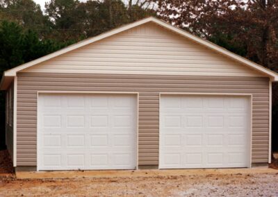 Multi-door garage built by MasterCraft Construction