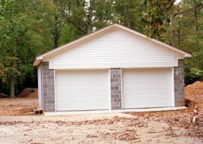 Multi-door garage built by MasterCraft Construction