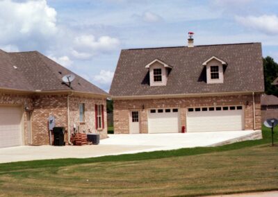 Multi-door garage built by MasterCraft Construction