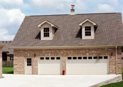 Multi-door garage built by MasterCraft Construction