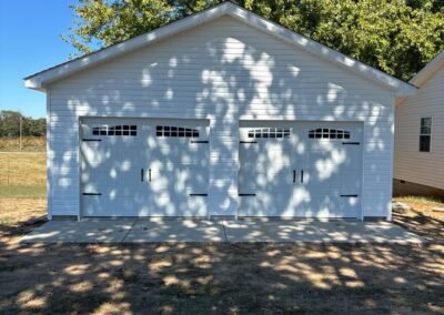 Multi-door garage built by MasterCraft Construction