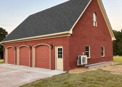 Multi-door garage built by MasterCraft Construction