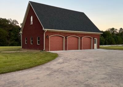 Multi-door garage built by MasterCraft Construction