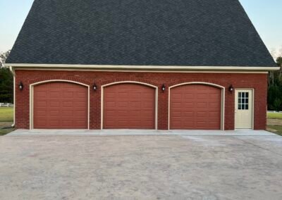 Multi-door garage built by MasterCraft Construction